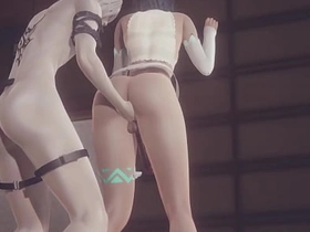 原神男同3D - 温迪&岩神舔肛&指交无码 - 日本亚洲漫画动漫游戏色情基佬伪娘 gay hot kiss porn