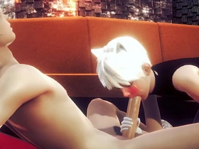 伪娘男同 - 艾伦手交和口交 - 伪娘伪男异装者动漫漫画日本亚洲游戏色情同性恋 gay porn japan new