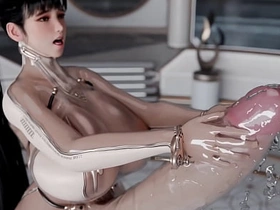 肥臀Ana肛交她的变性继女，Eve打飞机并把精液射满她的西装 gay porn teacher japan