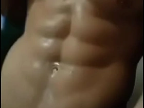 性感亚裔肌肉男撸大屌 korean guy gay porn