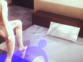 妖艳绿发女装少年惊艳技巧 - 日本亚洲漫画风男同色情 japan gay teen student porn